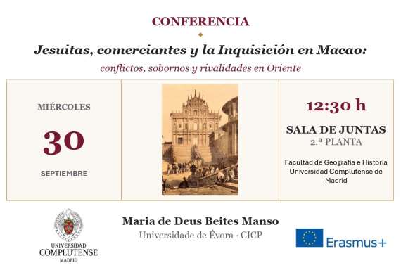 Conferencia | Jesuitas, comerciantes y la Inquisición en Macao: conflictos, sobornos y rivalidades en Oriente